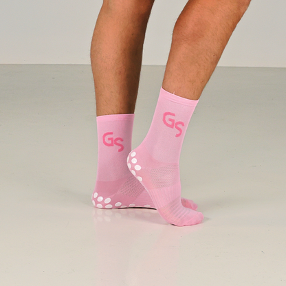 Tynne - Rosa Gripsocks med rosa logo